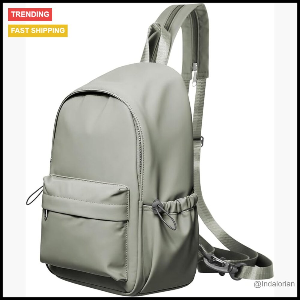 Lightweight Nylon Sling Backpack Adjustable Cross… - image 1
